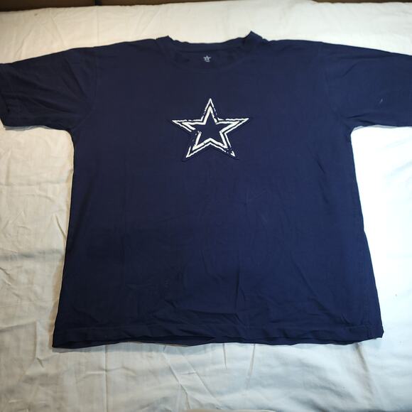 Dallas Cowboys Crew Neck Casual Graphic Football T-Shirt Adult Mens Size L Blue - Picture 2 of 11